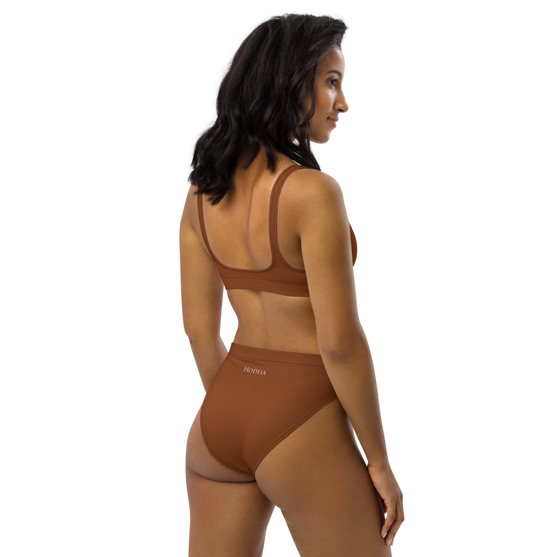 Vue de dos du Bikini Uhabia - coloris caramel