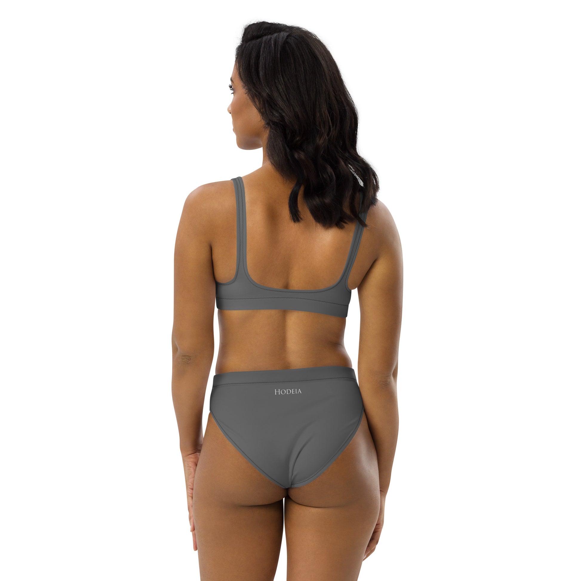Vue de dos du Bikini Uhabia - coloris gris