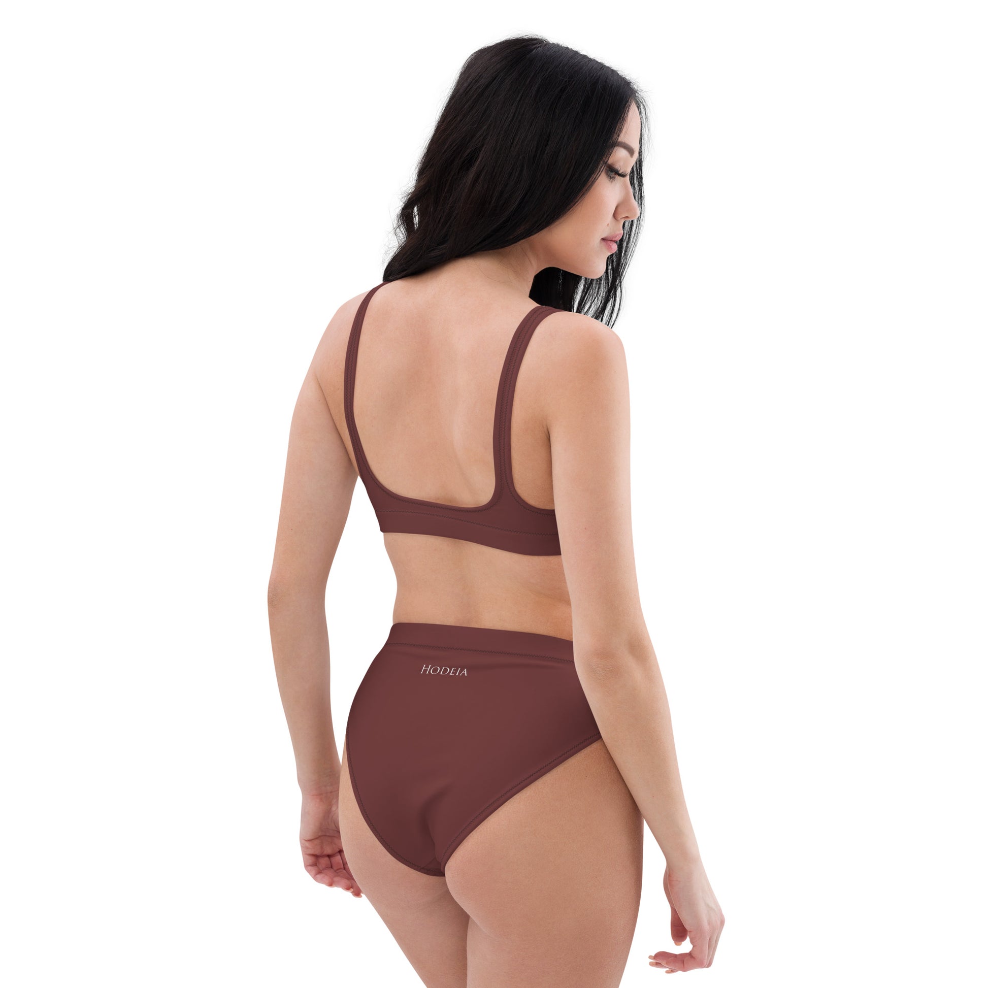 Vue de dos du Bikini Uhabia - coloris chocolat