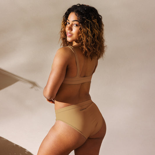 Vue de dos du Bikini Uhabia - coloris beige