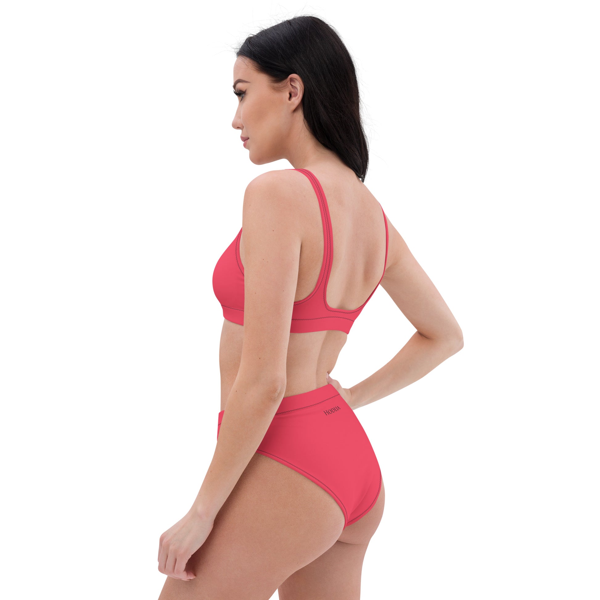 Vue de côté du Bikini Uhabia - coloris rose foncé