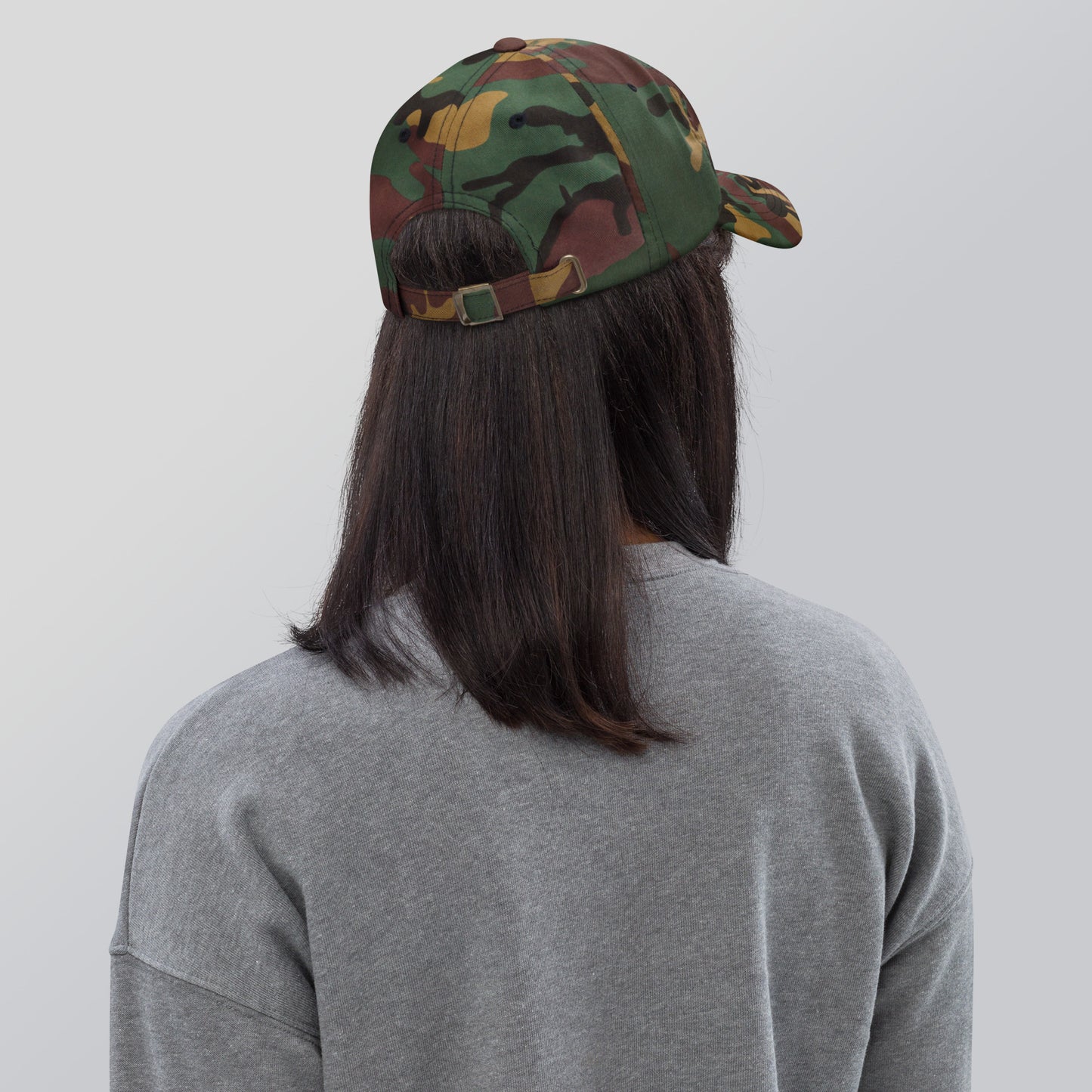 Vue de dos de la casquette de baseball - coloris camouflage