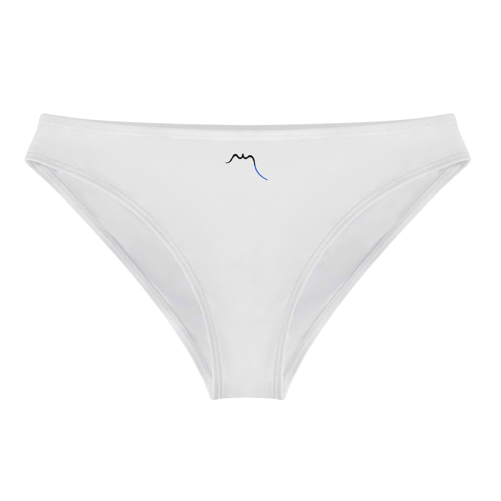 Vue de face à plat de la Culotte Elaia - coloris blanc