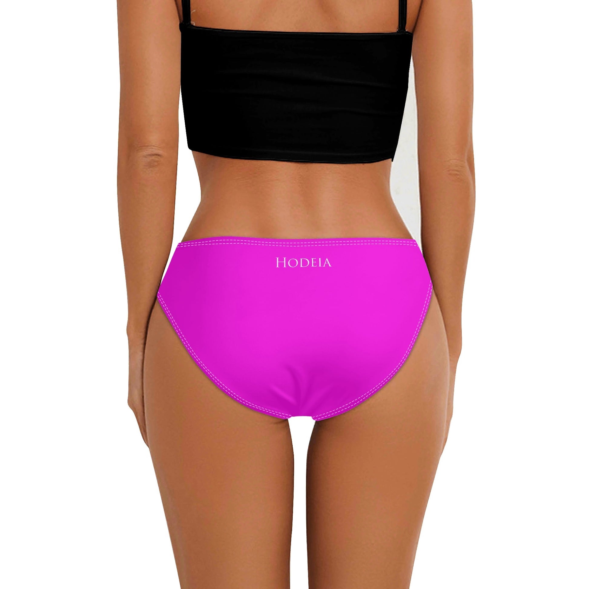 Vue de dos de la Culotte Elaia - coloris fuchsia