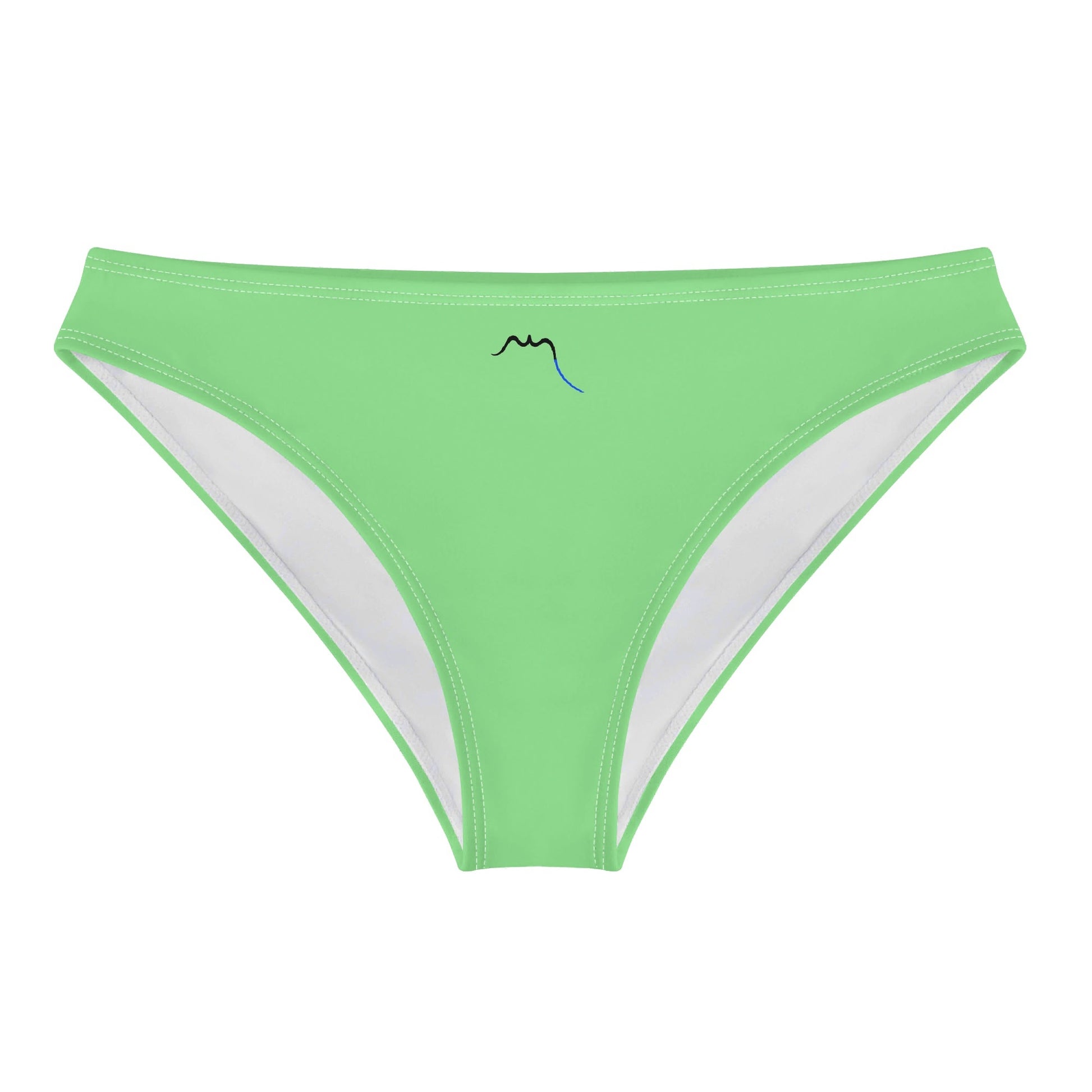 Vue de face à plat de la Culotte Elaia - coloris vert pistache