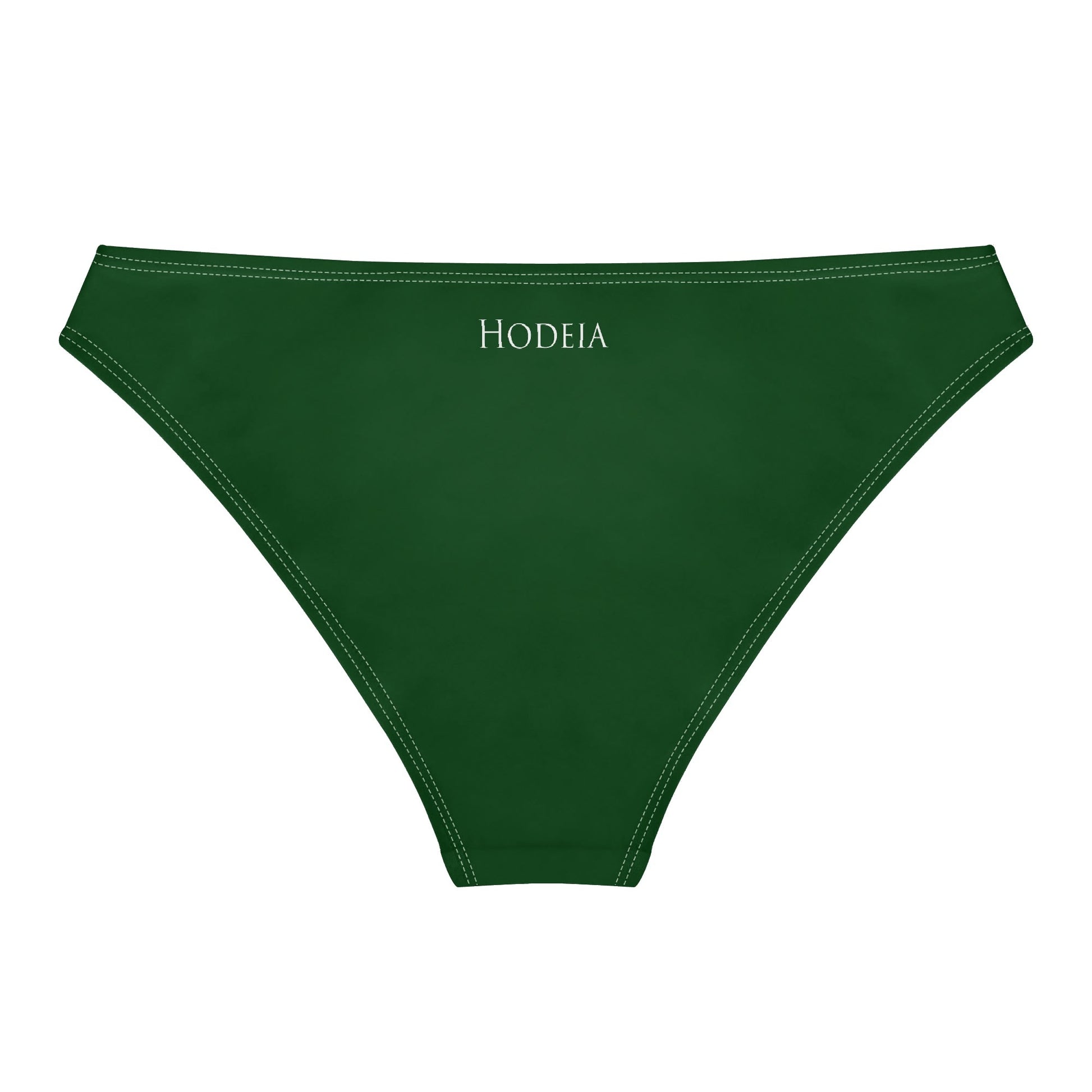 Vue de dos à plat de la Culotte Elaia - coloris vert forêt