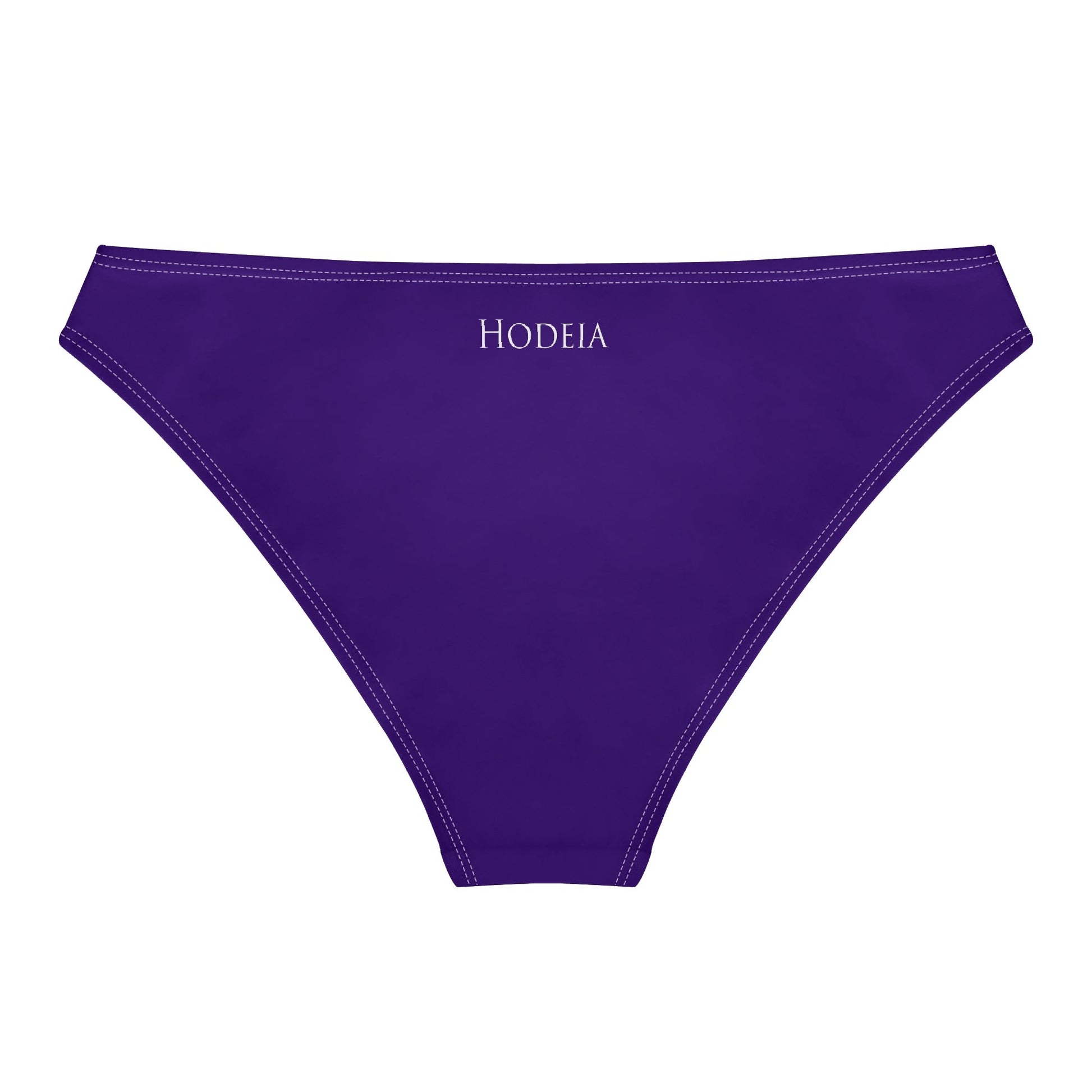 Vue de dos à plat de la Culotte Elaia - coloris bleu mauve