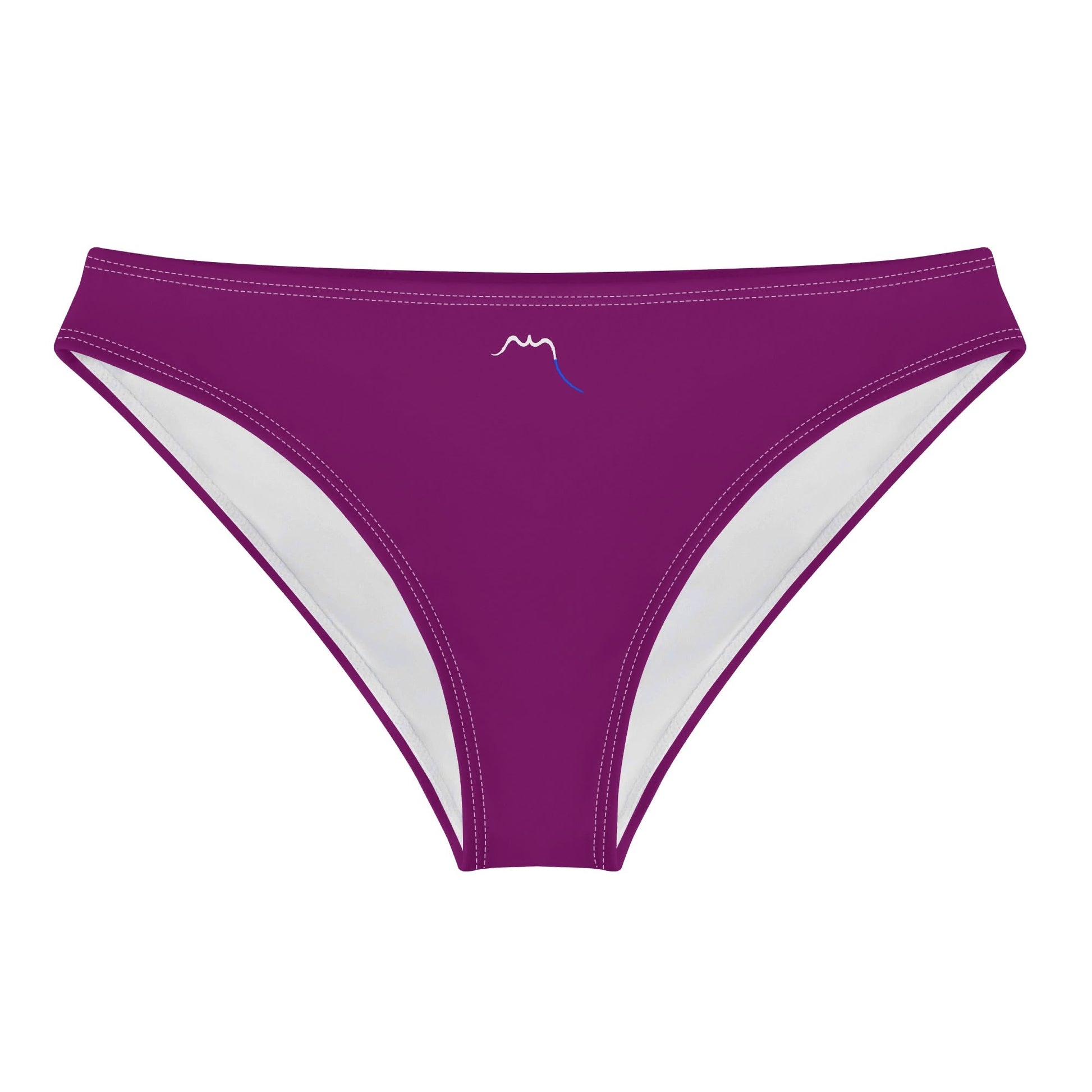 Vue de face à plat de la Culotte Elaia - coloris mauve foncé