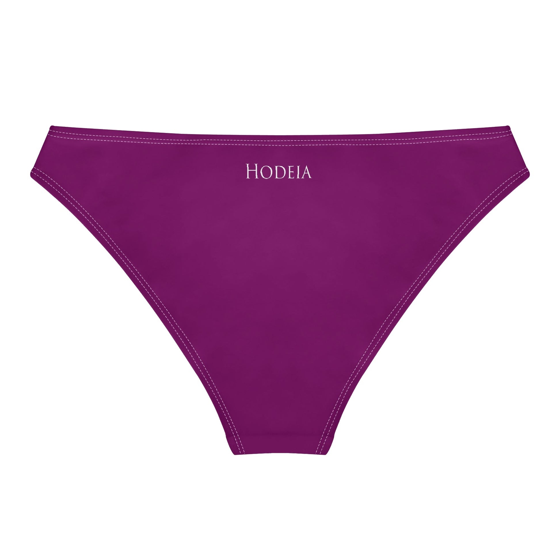 Vue de dos à plat de la Culotte Elaia - coloris mauve foncé