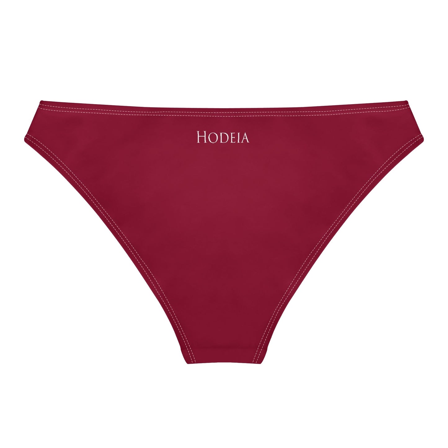 Vue de dos à plat de la Culotte Elaia - coloris bordeaux mauve