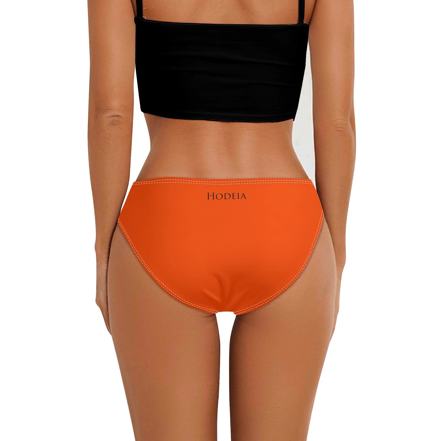 Vue de dos de la Culotte Elaia - coloris orange