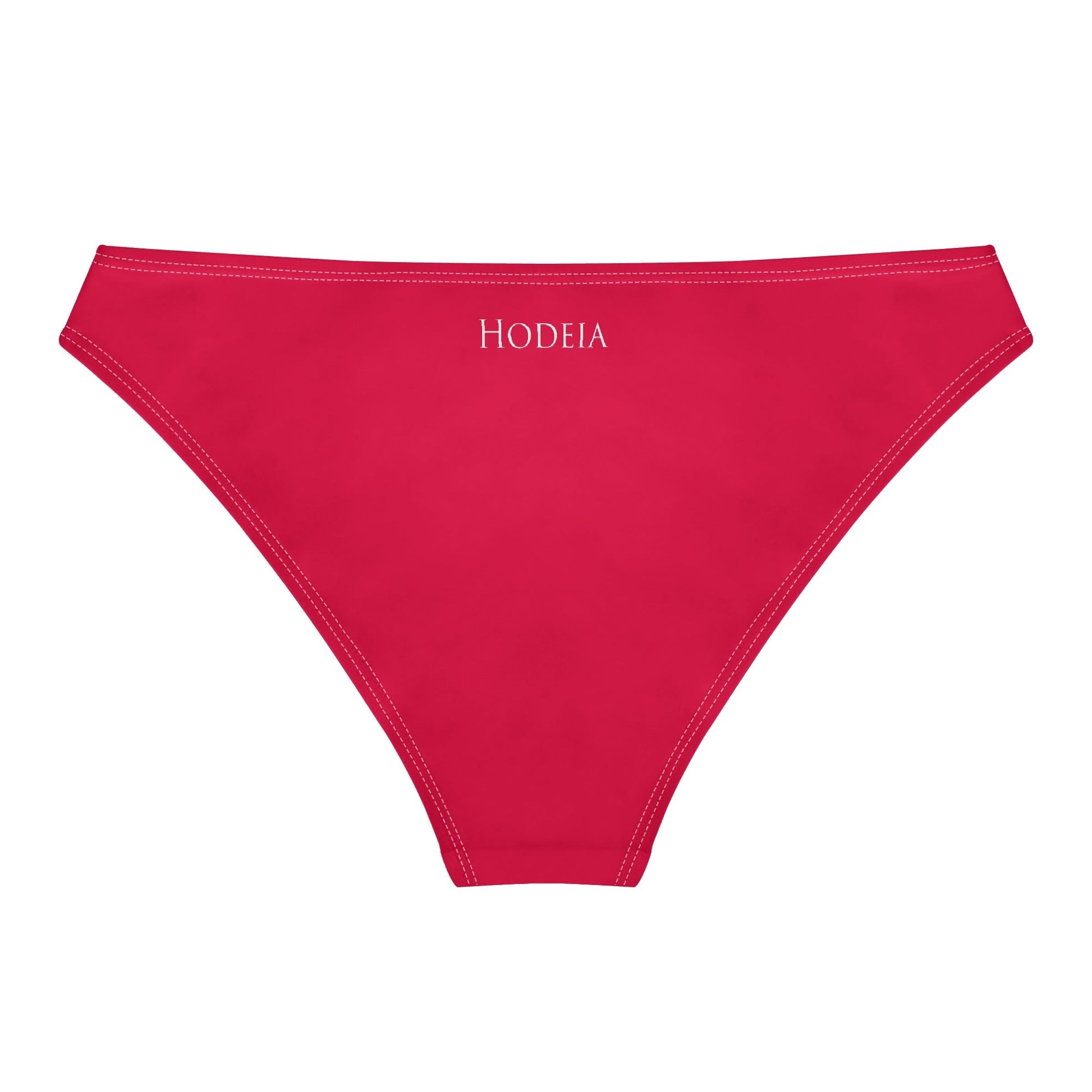 Vue de dos à plat de la Culotte Elaia - coloris rouge