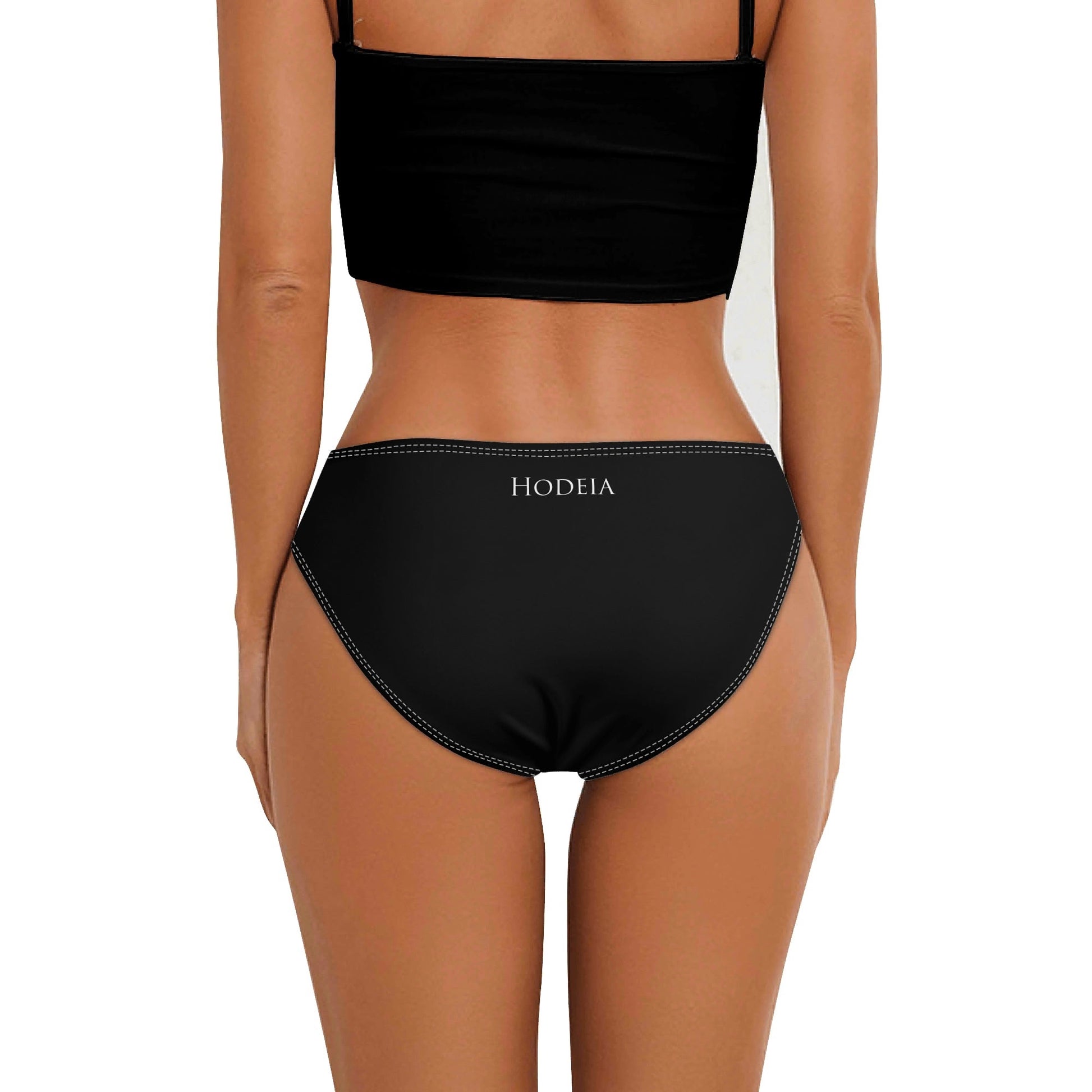 Vue de dos de la Culotte Elaia - coloris noir