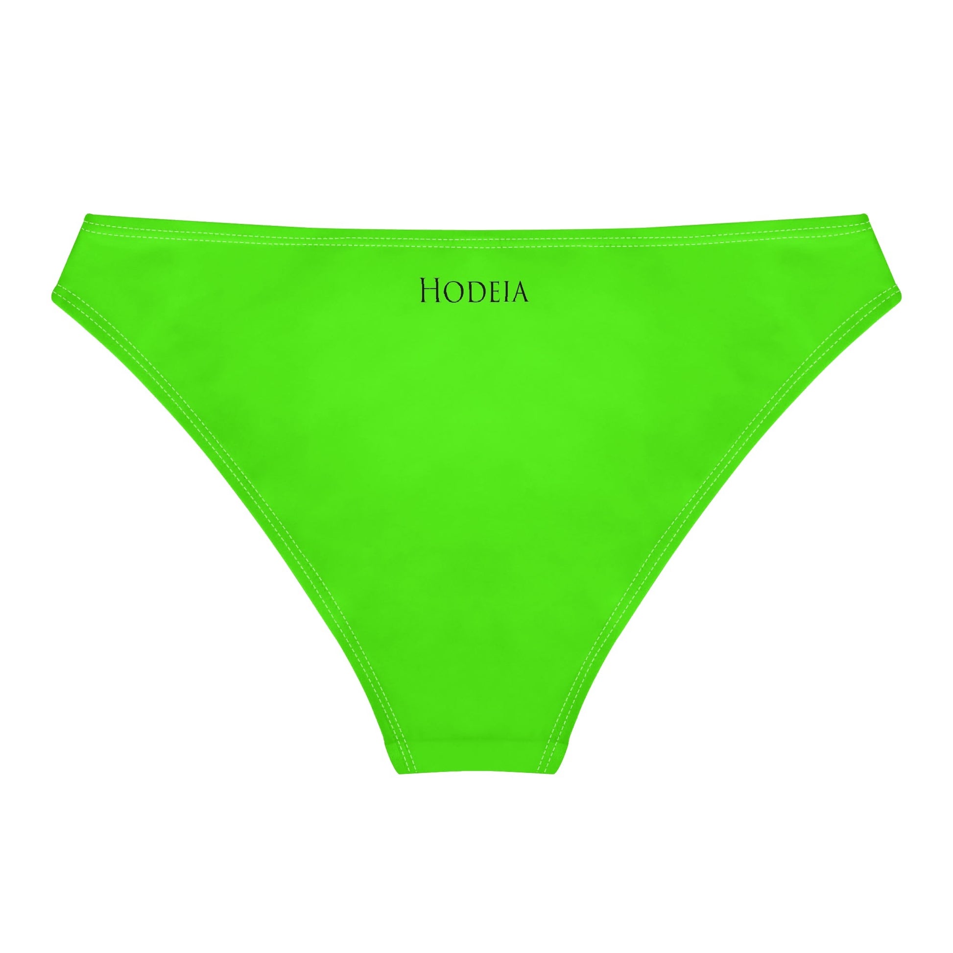 Vue de dos à plat de la Culotte Elaia - coloris vert fluo