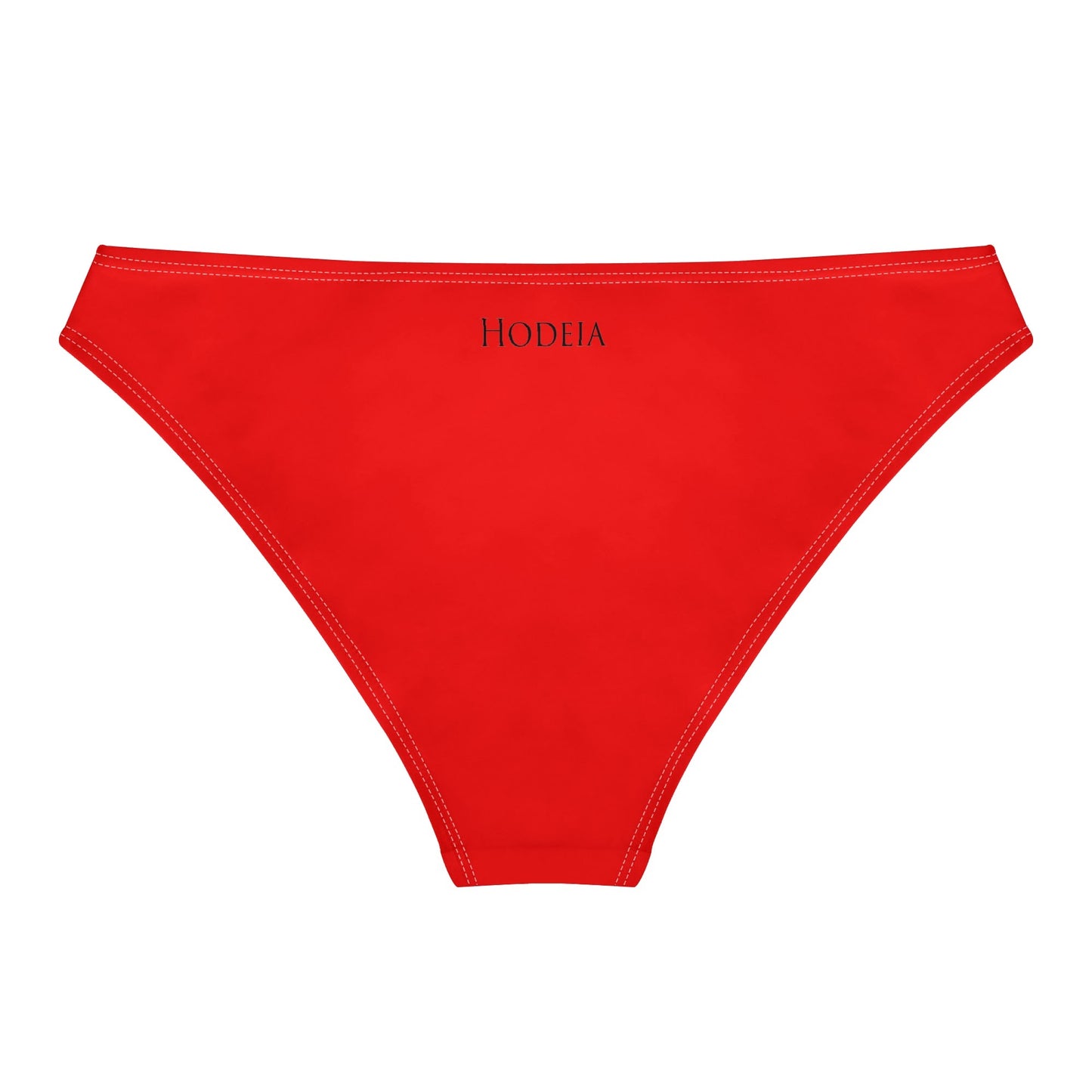 Vue de dos à plat de la Culotte Elaia - coloris rouge vif