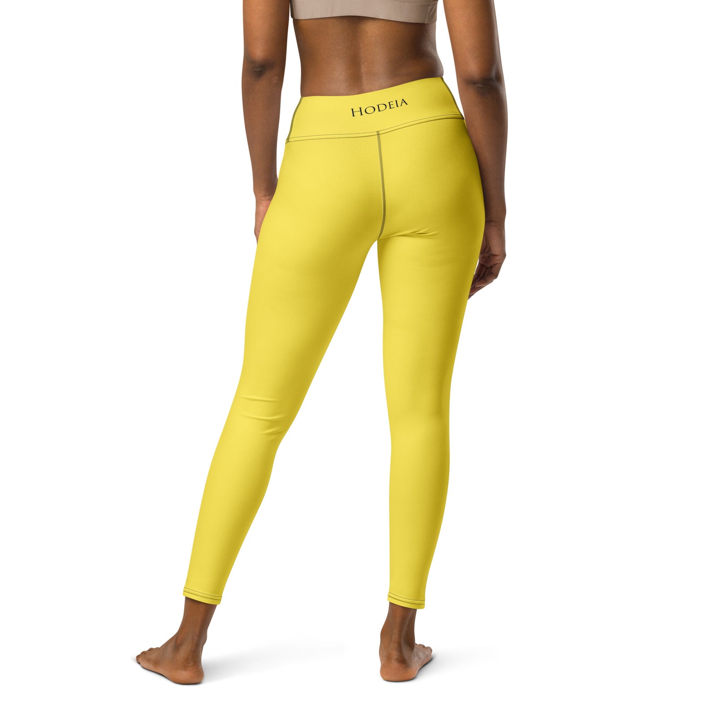 Vue de dos du Legging Ossau - coloris jaune