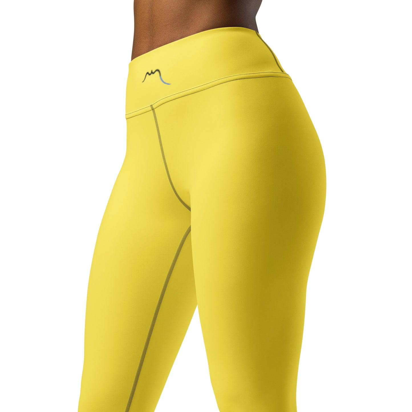 Gros plan bassin du Legging Ossau - coloris jaune