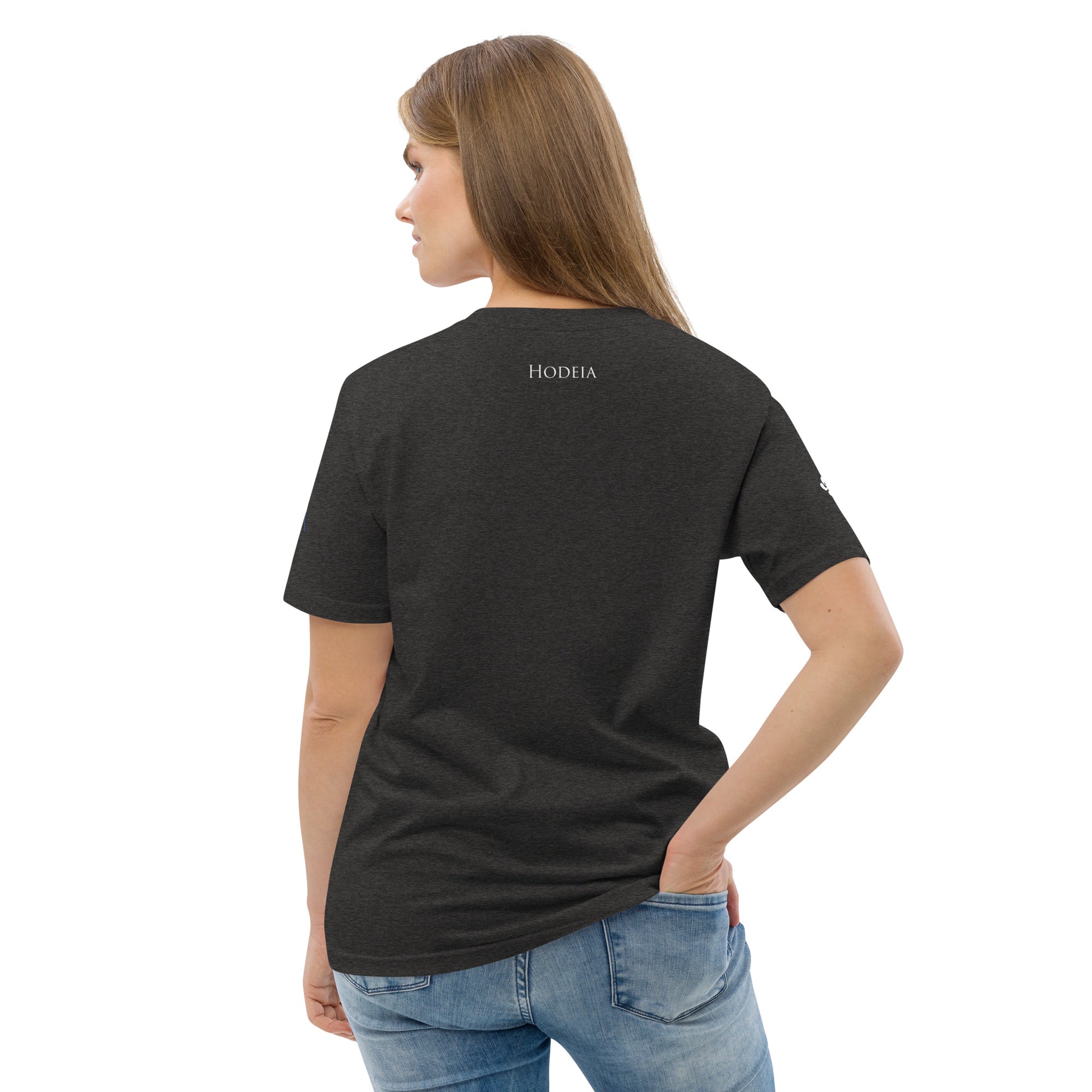 Vue de dos du t-shirt 100% coton biologique CDT Sunset - coloris gris foncé chiné