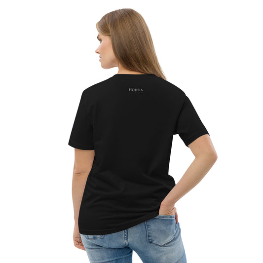 Vue de dos du t-shirt 100% coton biologique Lauburu R - coloris noir