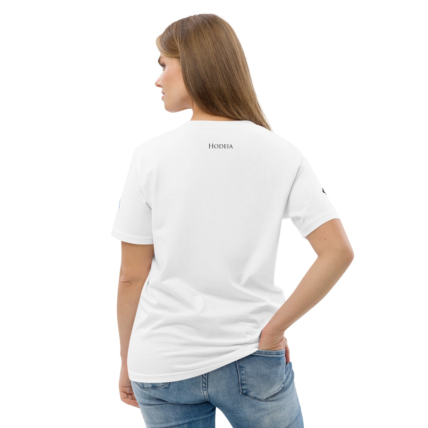 Vue de dos du t-shirt 100% coton biologique Pelote Basque - coloris blanc