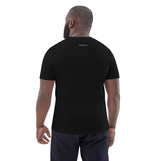 Vue de dos du t-shirt 100% coton biologique Van Bardenas - coloris noir
