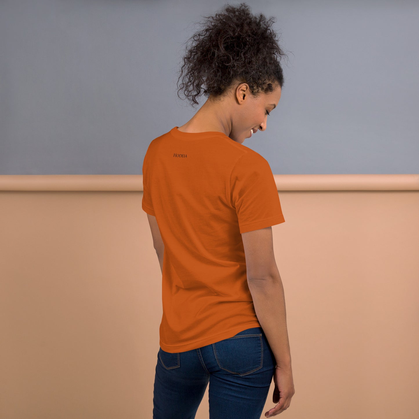 Vue de dos du T-shirt Homme/Femme Basic - coloris autumn