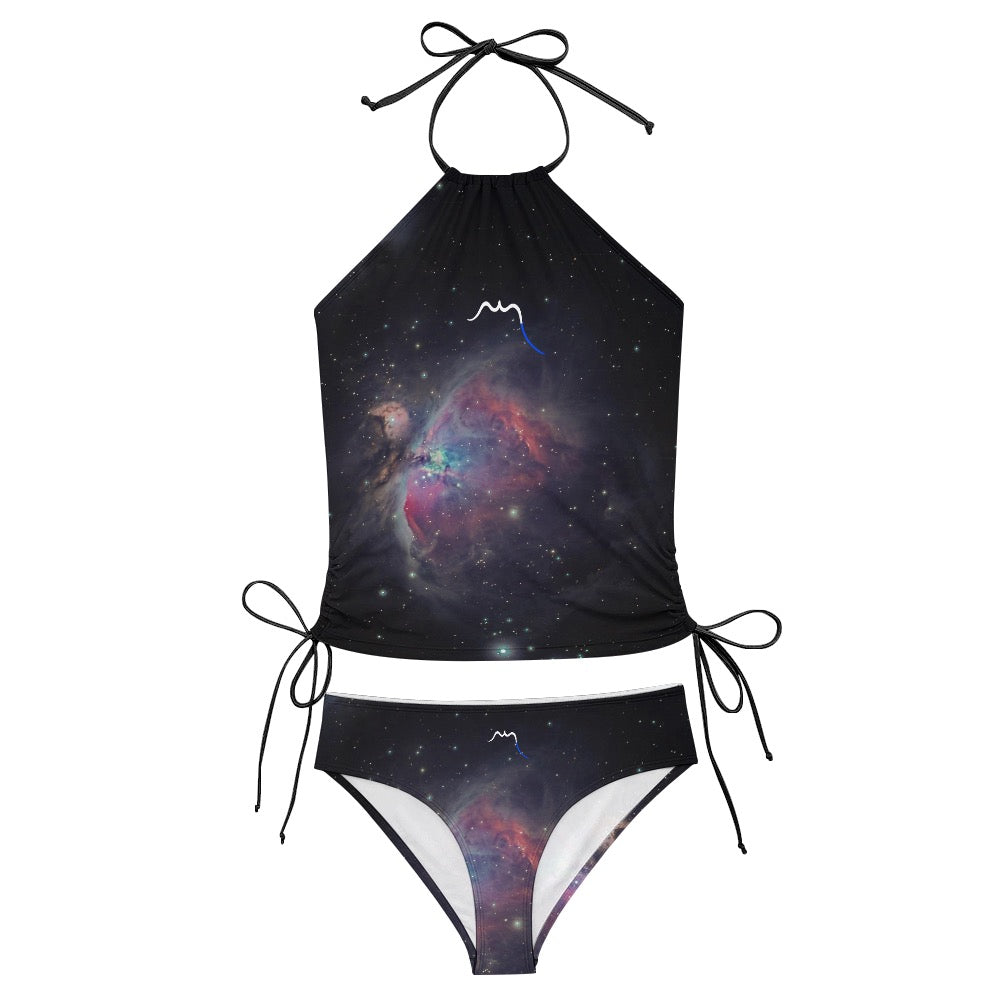 bikini dos nu azul détail coloris noir