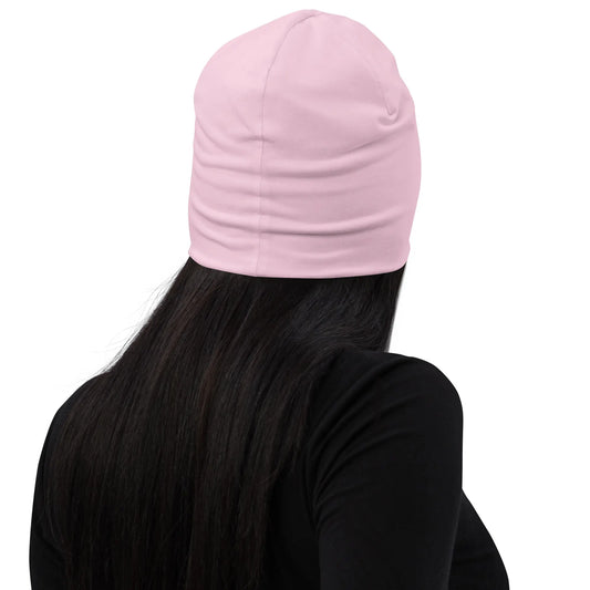 bonnet ttiki porté dos coloris rose pâle