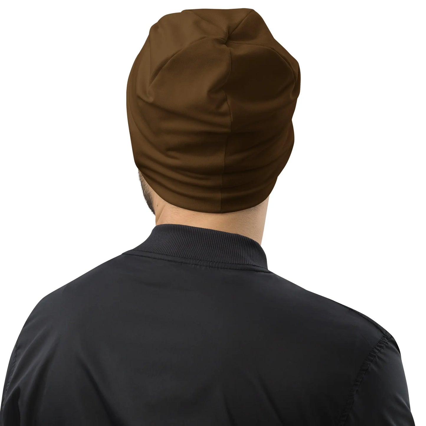bonnet ttiki porté dos coloris marron chocolat