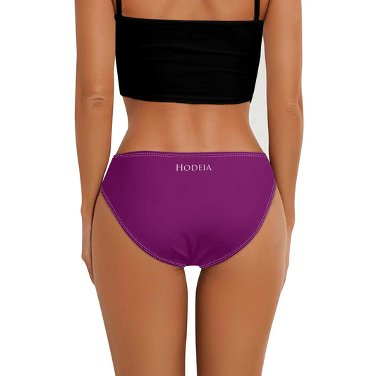 culotte maillot de bain elaia porté dos coloris mauve