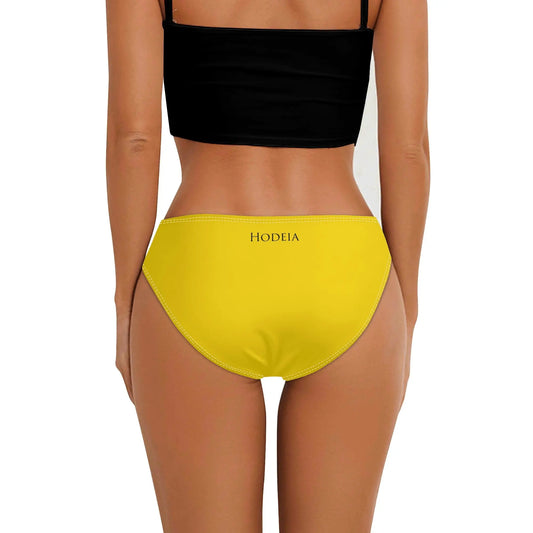culotte maillot de bain elaia porté dos coloris jaune