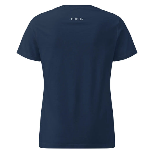 t-shirt coton cintré femme insola dos coloris bleu marine