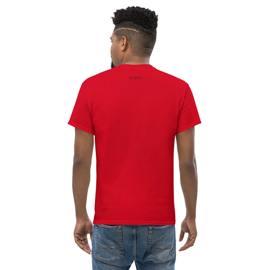 t-shirt coton femme homme l'ermite porté dos coloris rouge