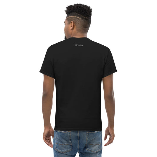 t-shirt coton femme homme l'ermite porté dos coloris noir