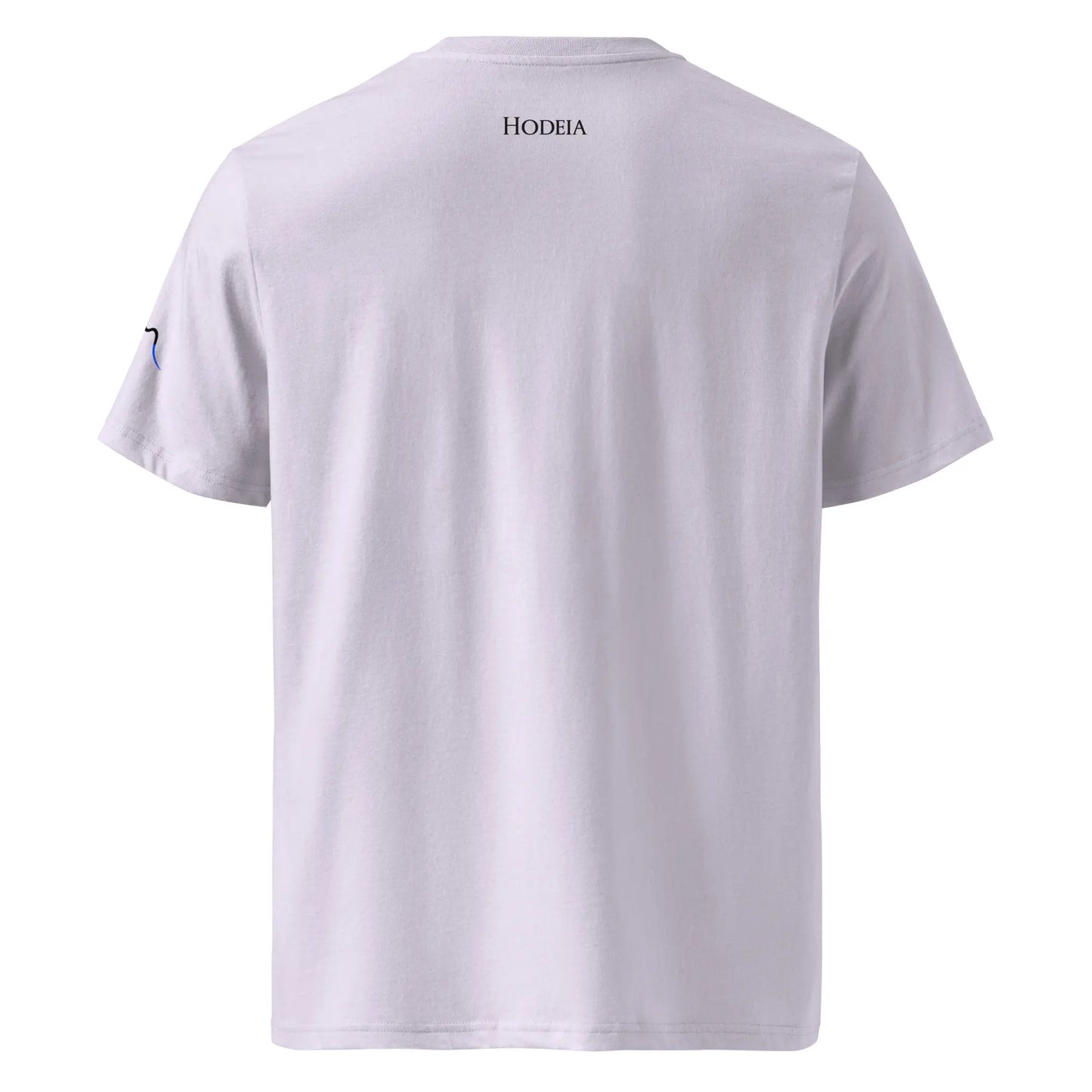 vue de dos du t-shirt premium en coton bio bidart centre coloris mauve clair