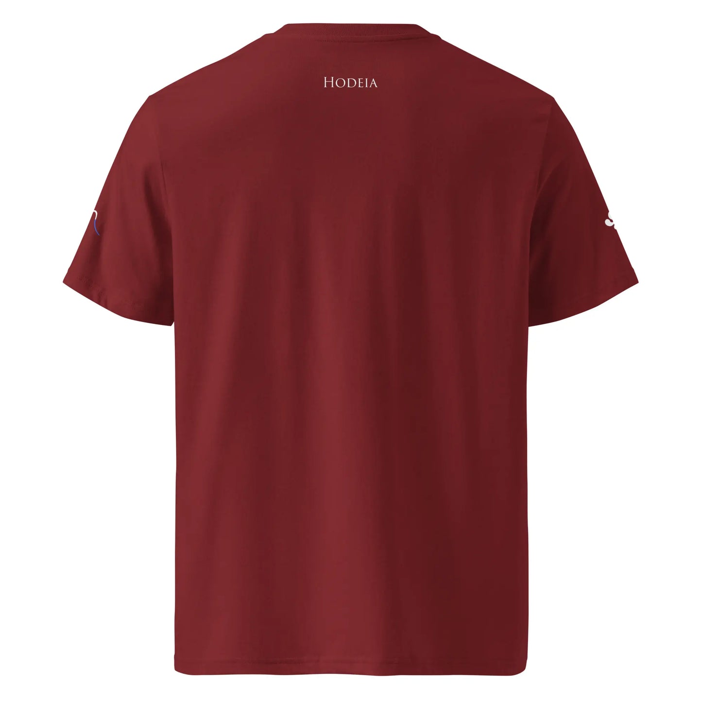 t-shirt premium coton bio femme homme biper gorri dos coloris rouge bordeaux