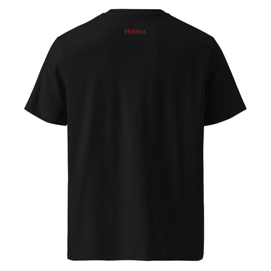 vue de dos du t-shirt premium en coton bio zéro coloris noir