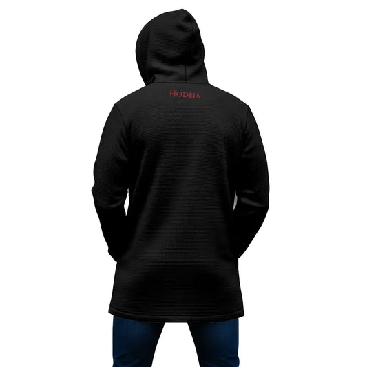 veste polaire longue homme chili portée dos coloris noir