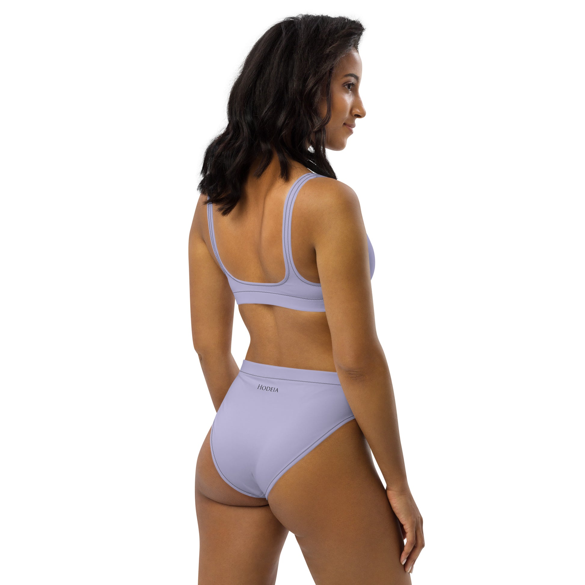 Vue de dos du Bikini Uhabia - coloris mauve clair