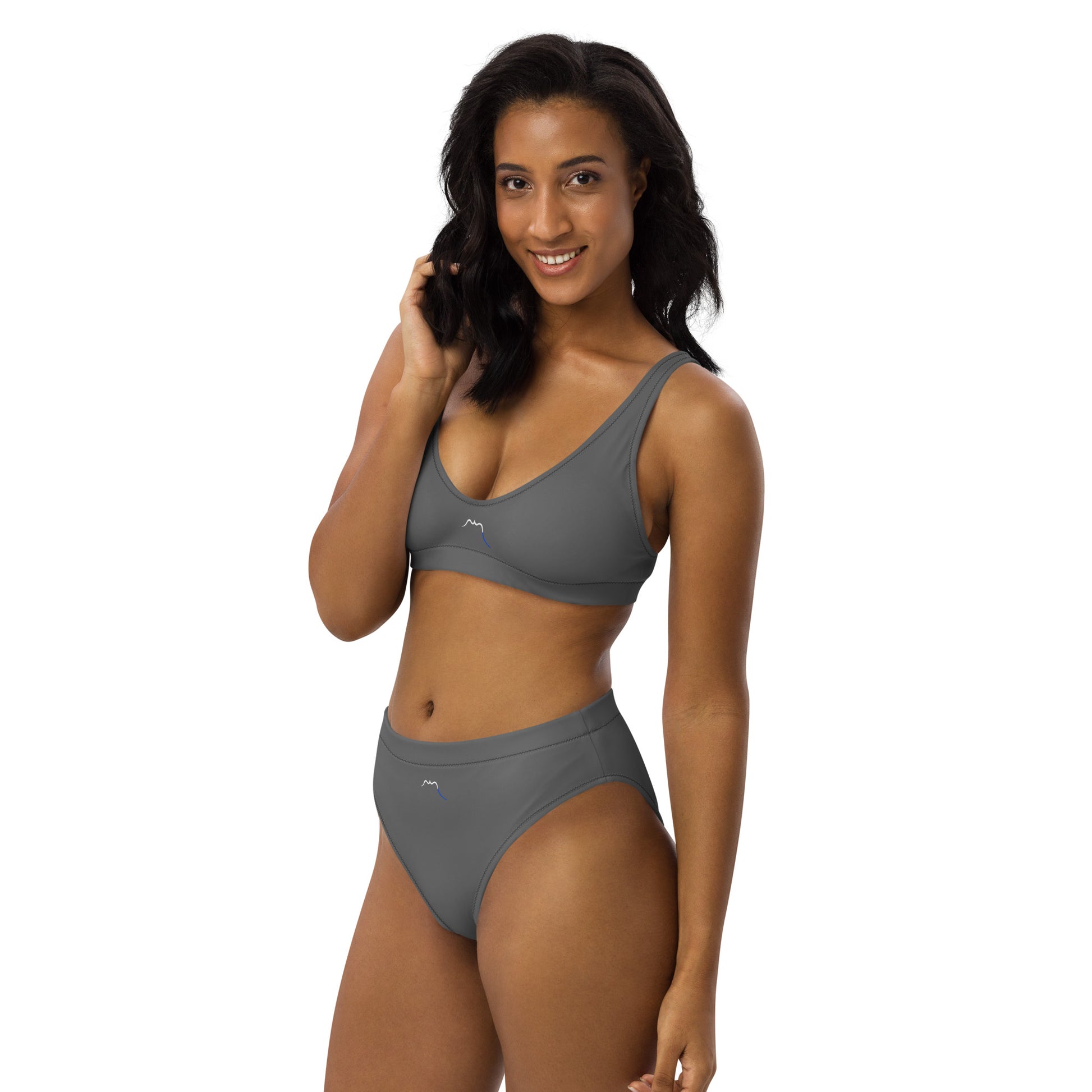 Vue de côté du Bikini Uhabia - coloris gris