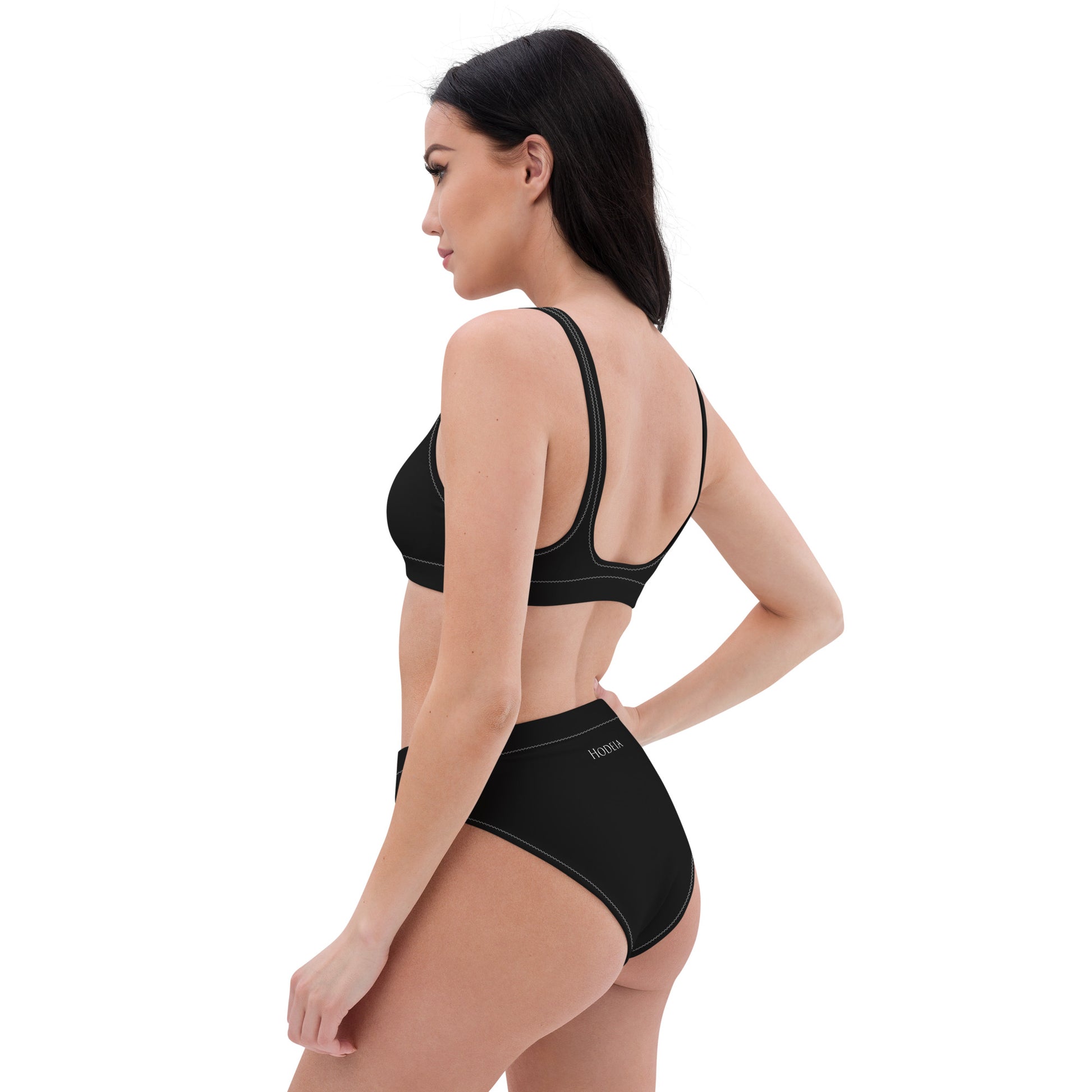 Vue de côté du Bikini Uhabia - coloris noir