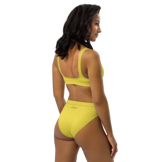 Vue de dos du Bikini Uhabia - coloris jaune pâle