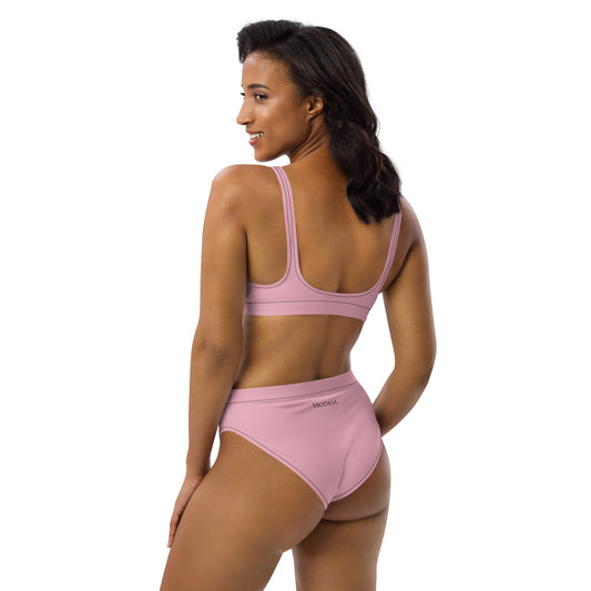 Vue de dos du Bikini Uhabia - coloris vieux rose