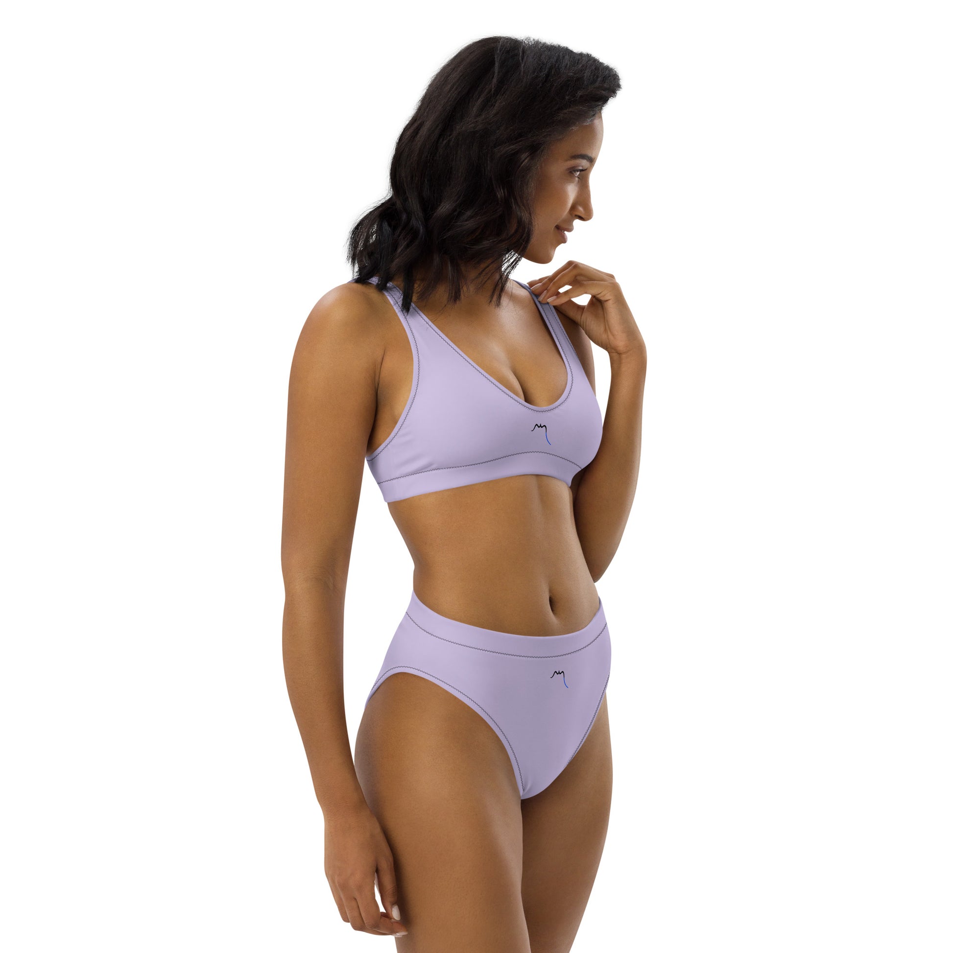 Vue de côté du Bikini Uhabia - coloris mauve clair