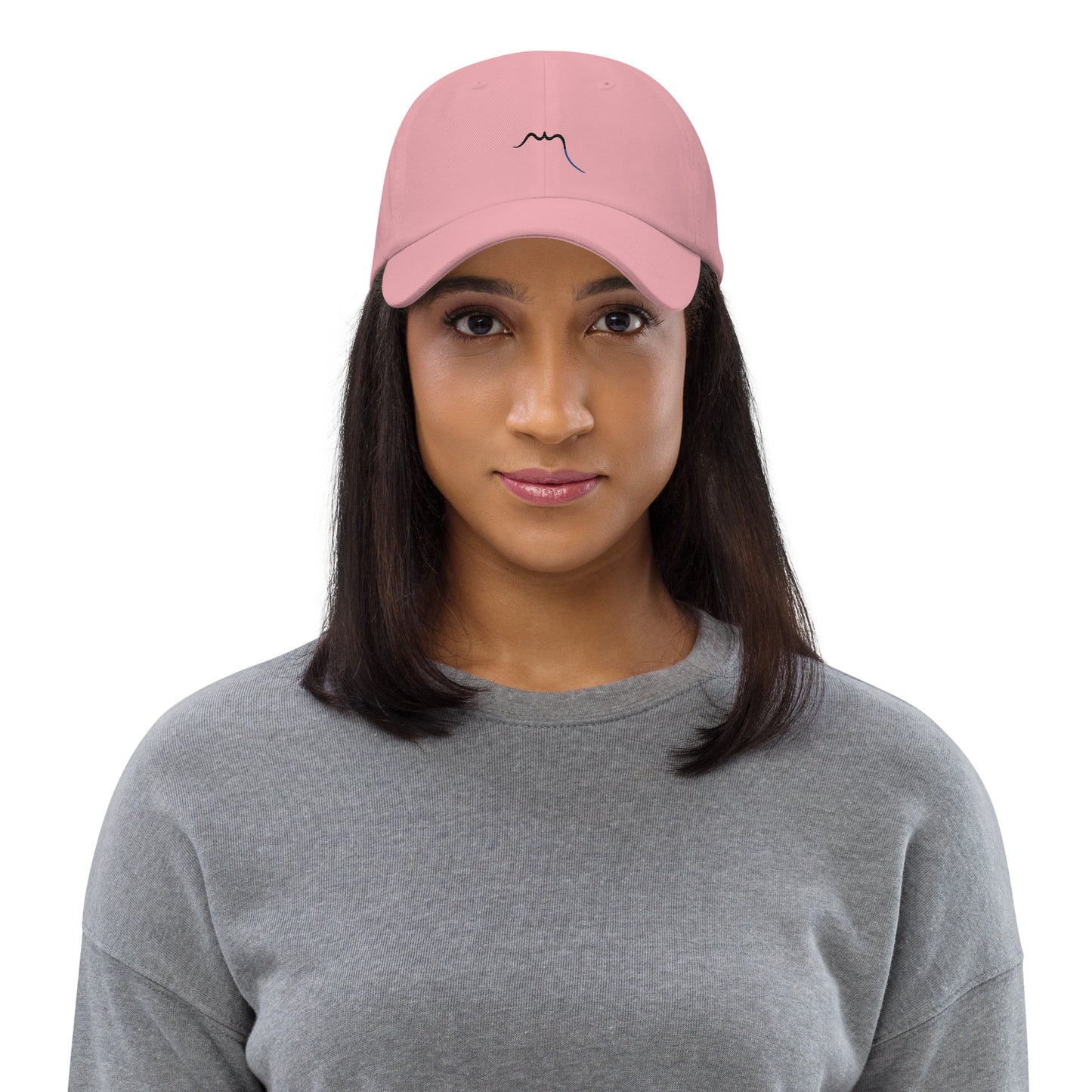 Vue de face de la casquette de baseball - coloris rose