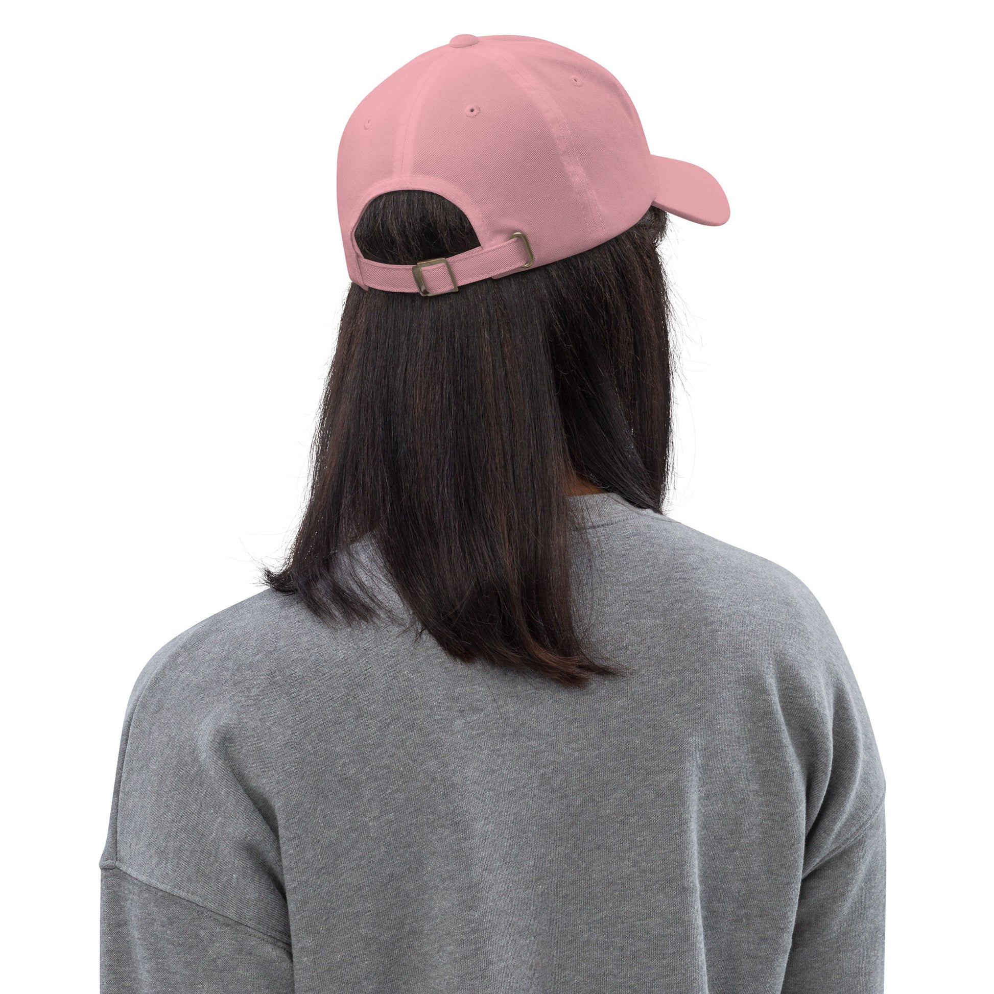Vue de dos de la casquette de baseball - coloris rose