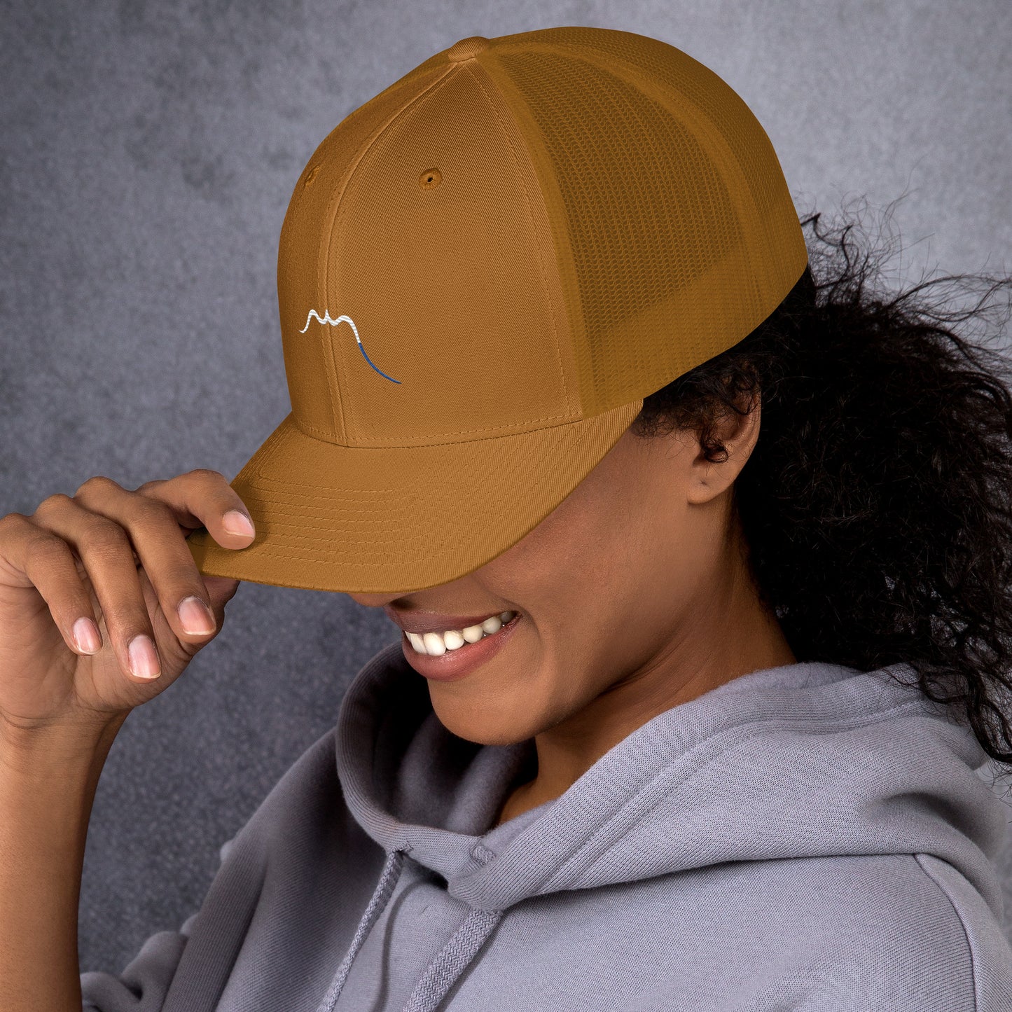 Vue de côté de la casquette de camionneur - coloris autumn