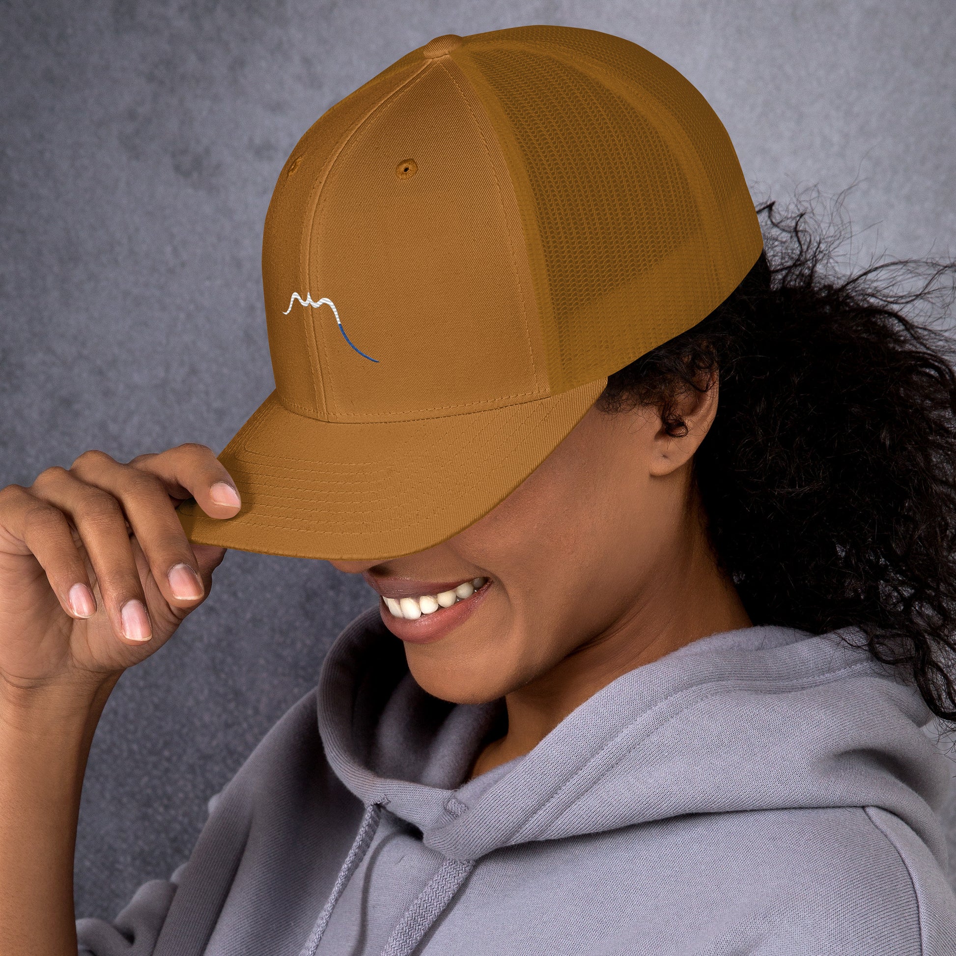 Vue de côté de la casquette de camionneur - coloris autumn