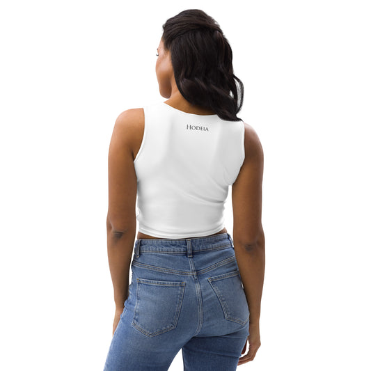 Vue de dos du Crop-Top Yesa - coloris blanc