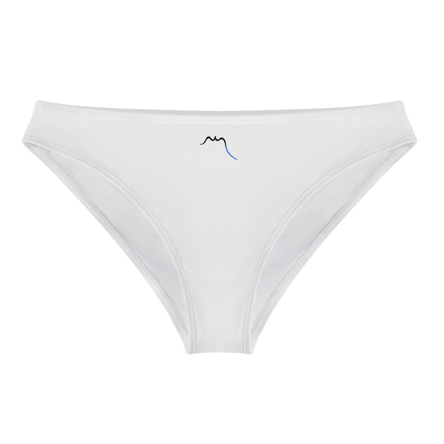 Vue de face à plat de la Culotte Elaia - coloris blanc